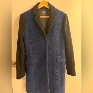 Wool armani exchange french coat